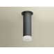 Luxe Cylinder LED 3.75 inch Matte Black Flush Mount Ceiling Light